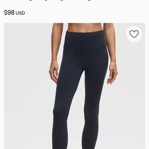 LULULEMON ALIGN Navy High-Waisted Leggings